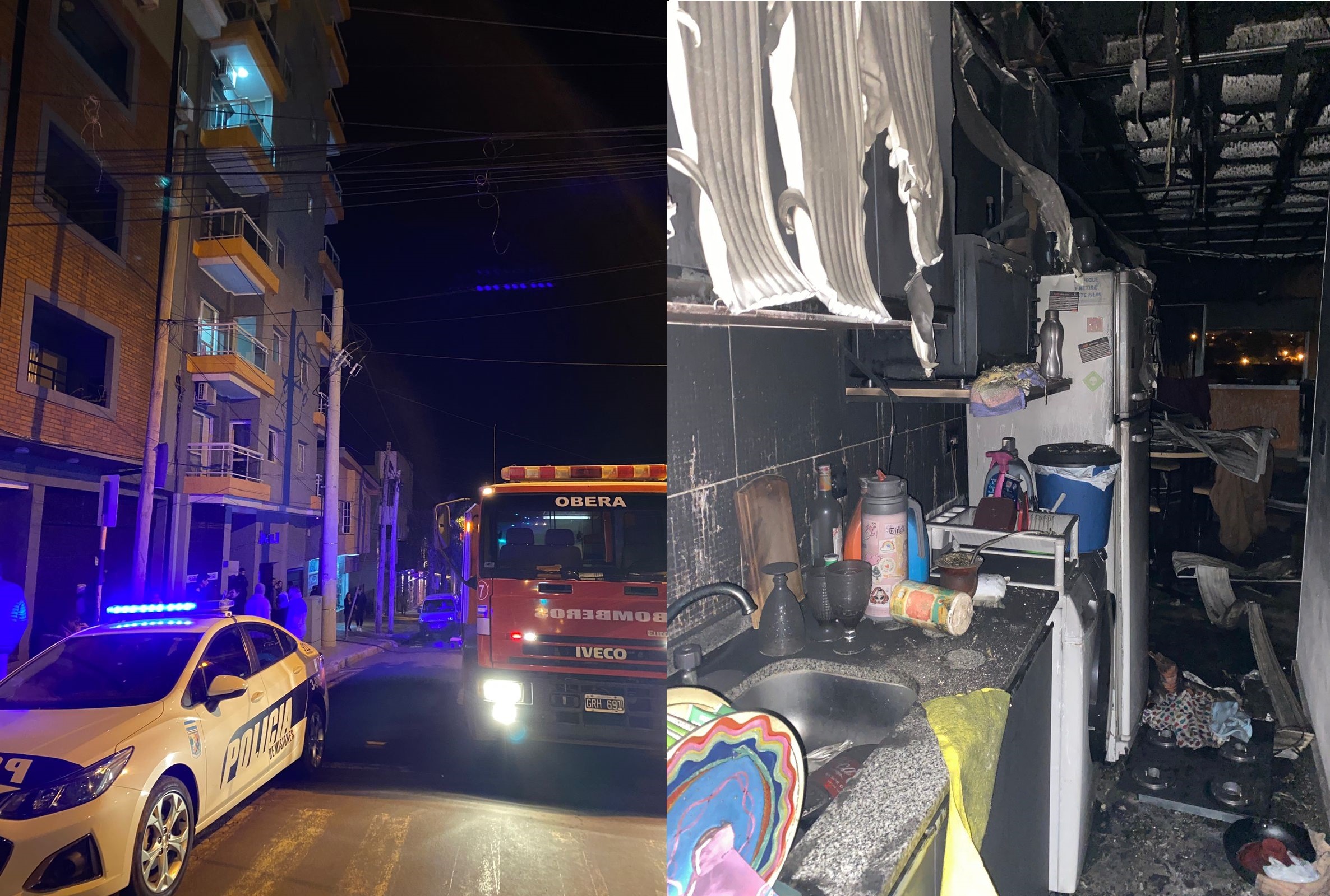 Profesora de Geografía perdió todo en el incendio de su departamento en el centro de Oberá