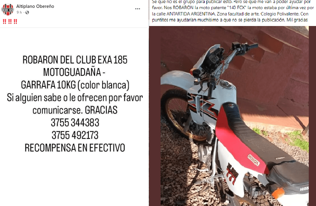 Alarma por los robos en Oberá: las redes sociales reflejan un flagelo que crece ante la pasividad policial