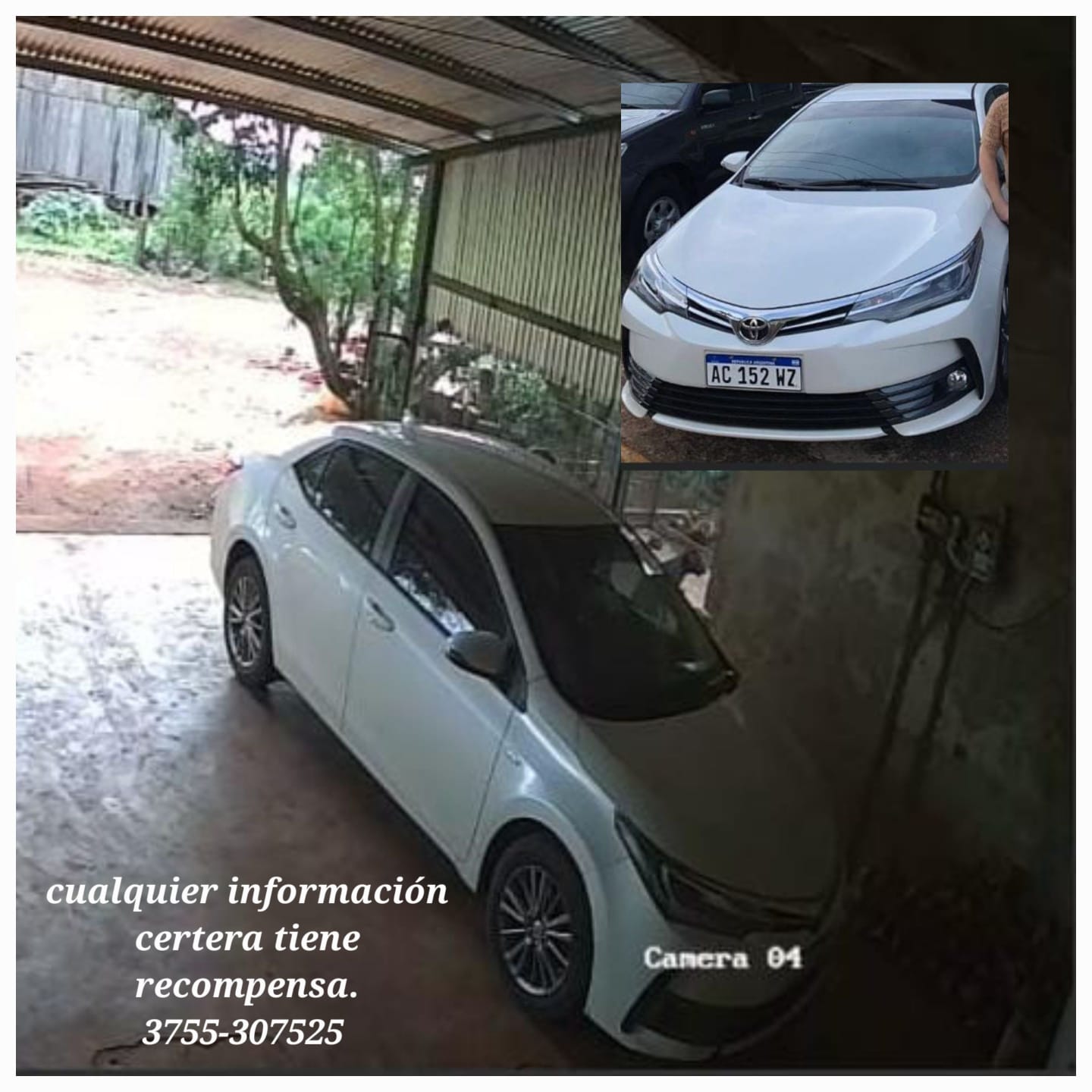 Inseguridad en Oberá: robaron un Toyota Corolla