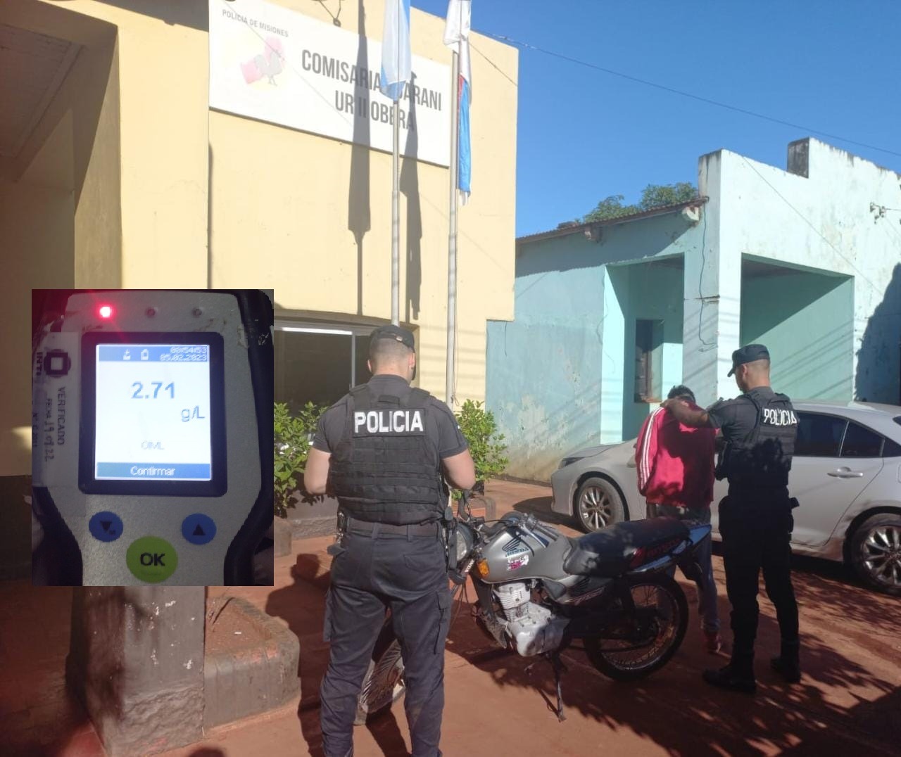 Manejaba con casi 14 veces más de alcohol en sangre a lo permitido y quedó detenido