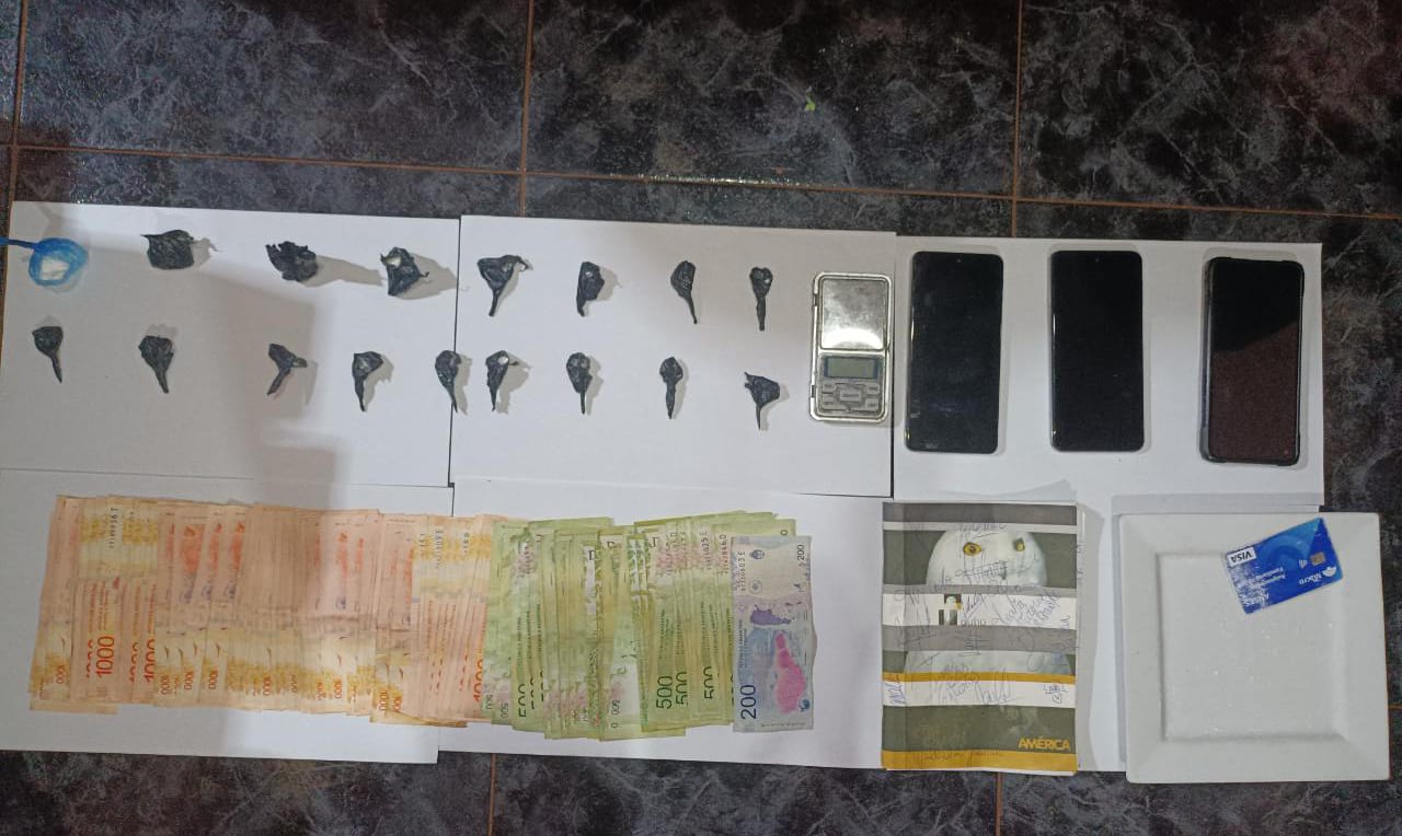 Secuestraron dosis de cocaína en una casa de Villa Lindstrom y el implicado posee múltiples antecedentes
