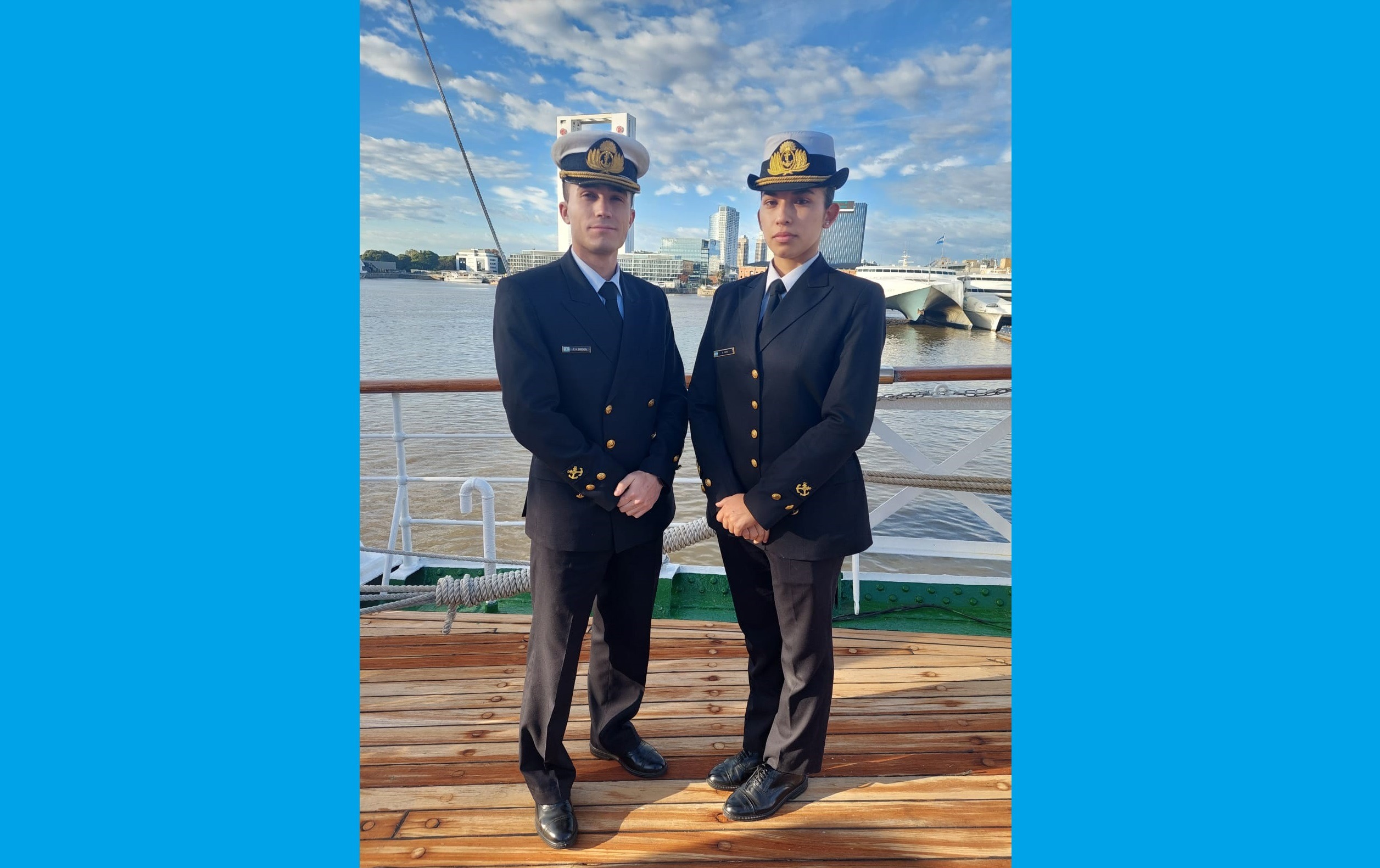 Dos misioneros partieron hoy en el 51° viaje de instrucción de la Fragata “Libertad”