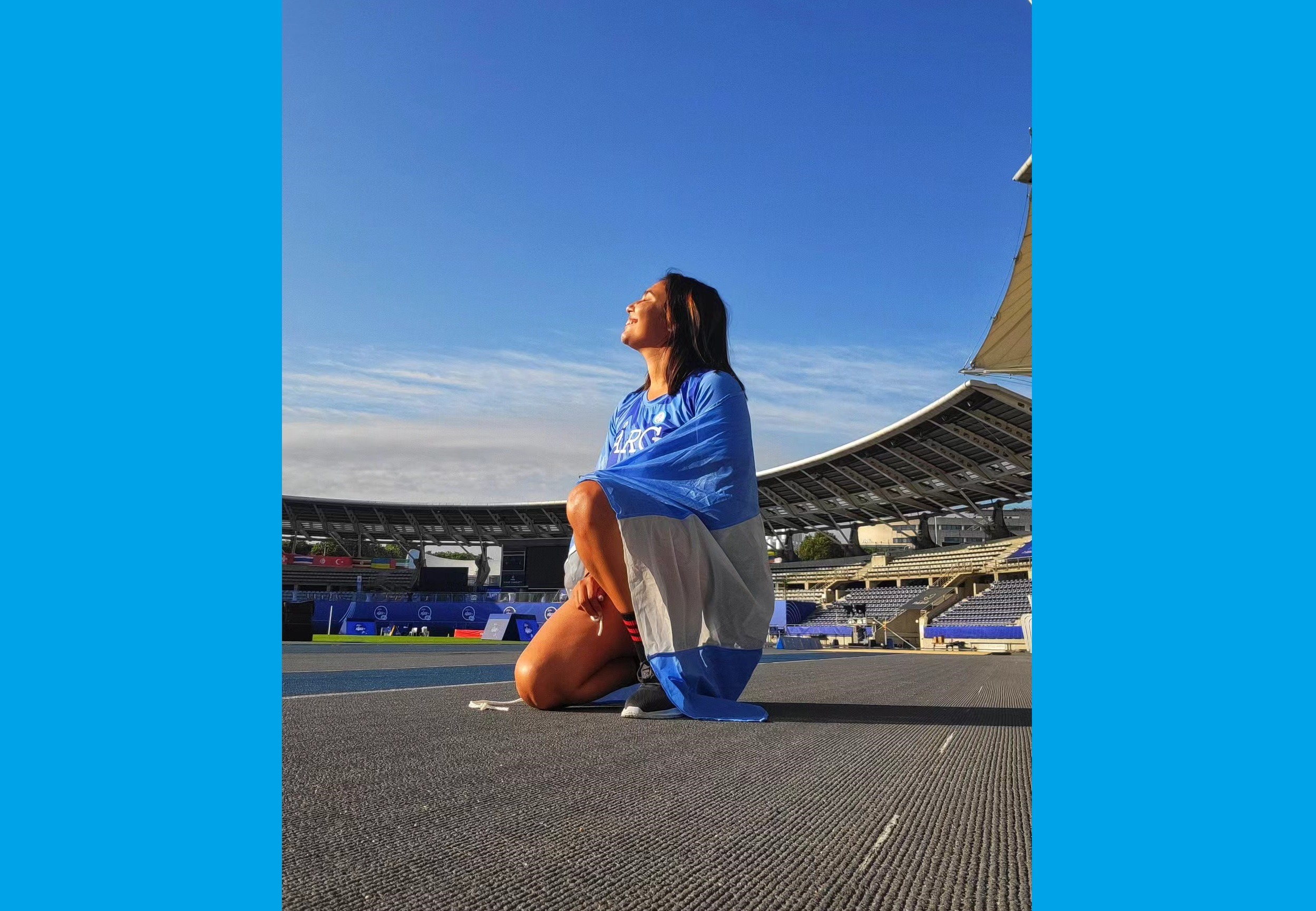 Mahira Bergallo logró su mejor marca del año y obtuvo un meritorio 7° puesto en el Mundial de París