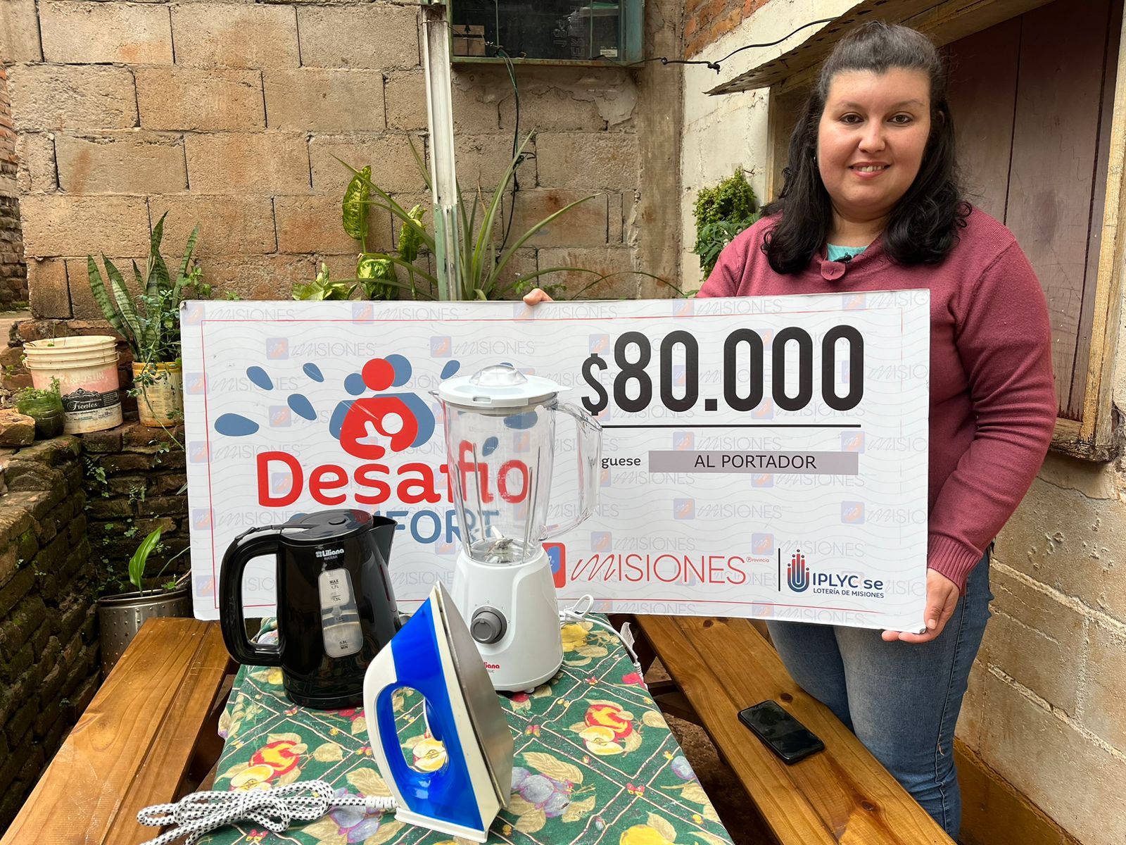 Con el dinero de Confort invertirá en salud y en un lavarropas