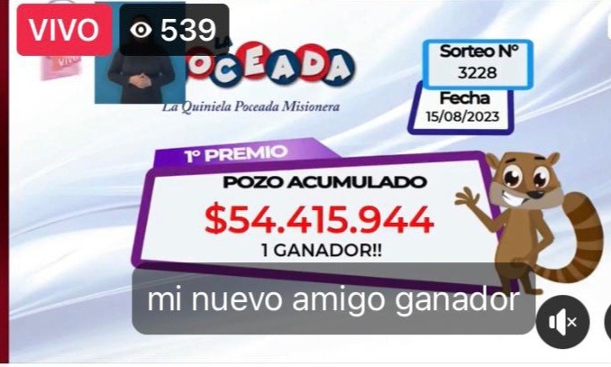 Poceada Misionera: más de 50 millones para Montecarlo 