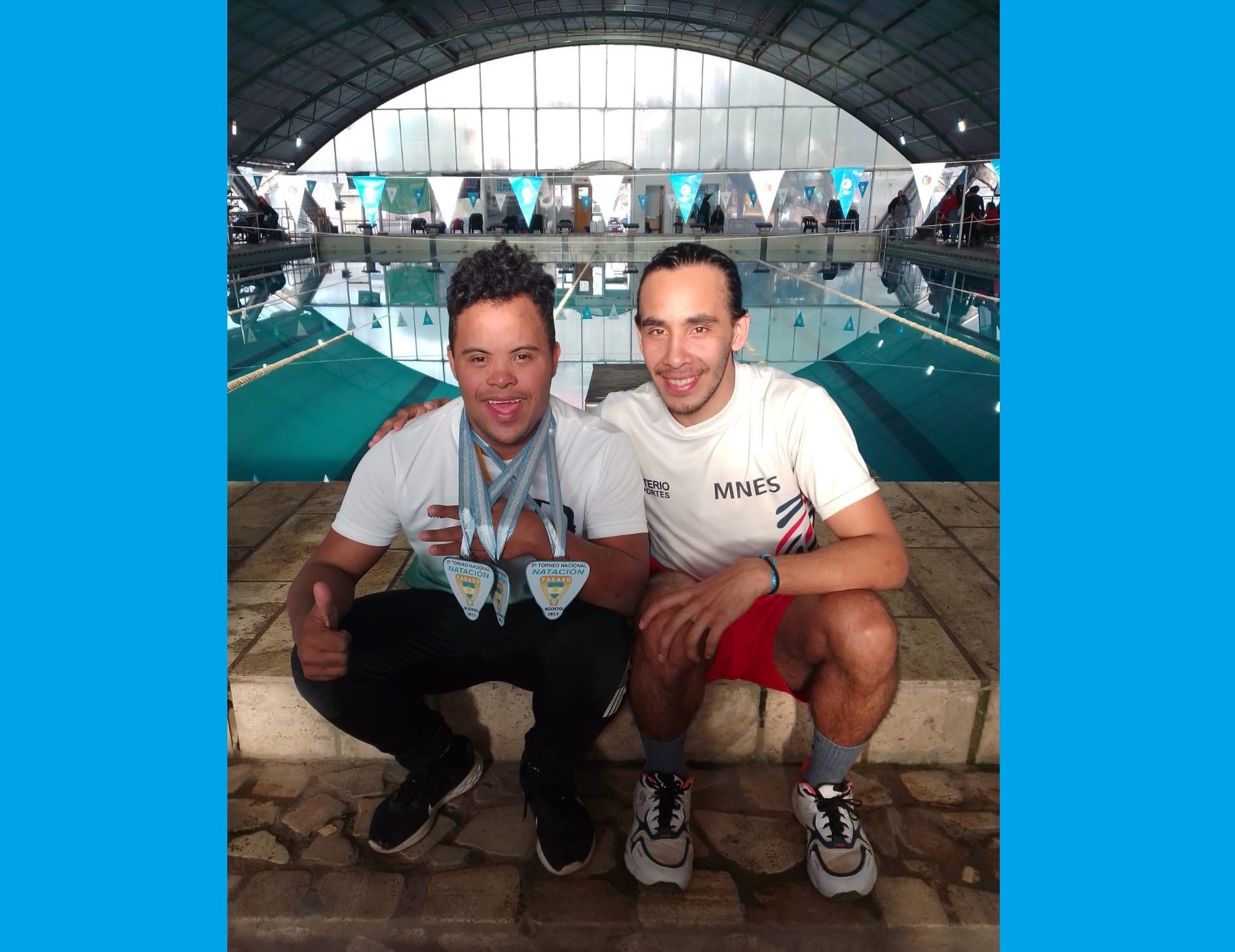 Buena cosecha de medallas para el deporte adaptado de Oberá en el Nacional de Natación para personas con síndrome de Down
