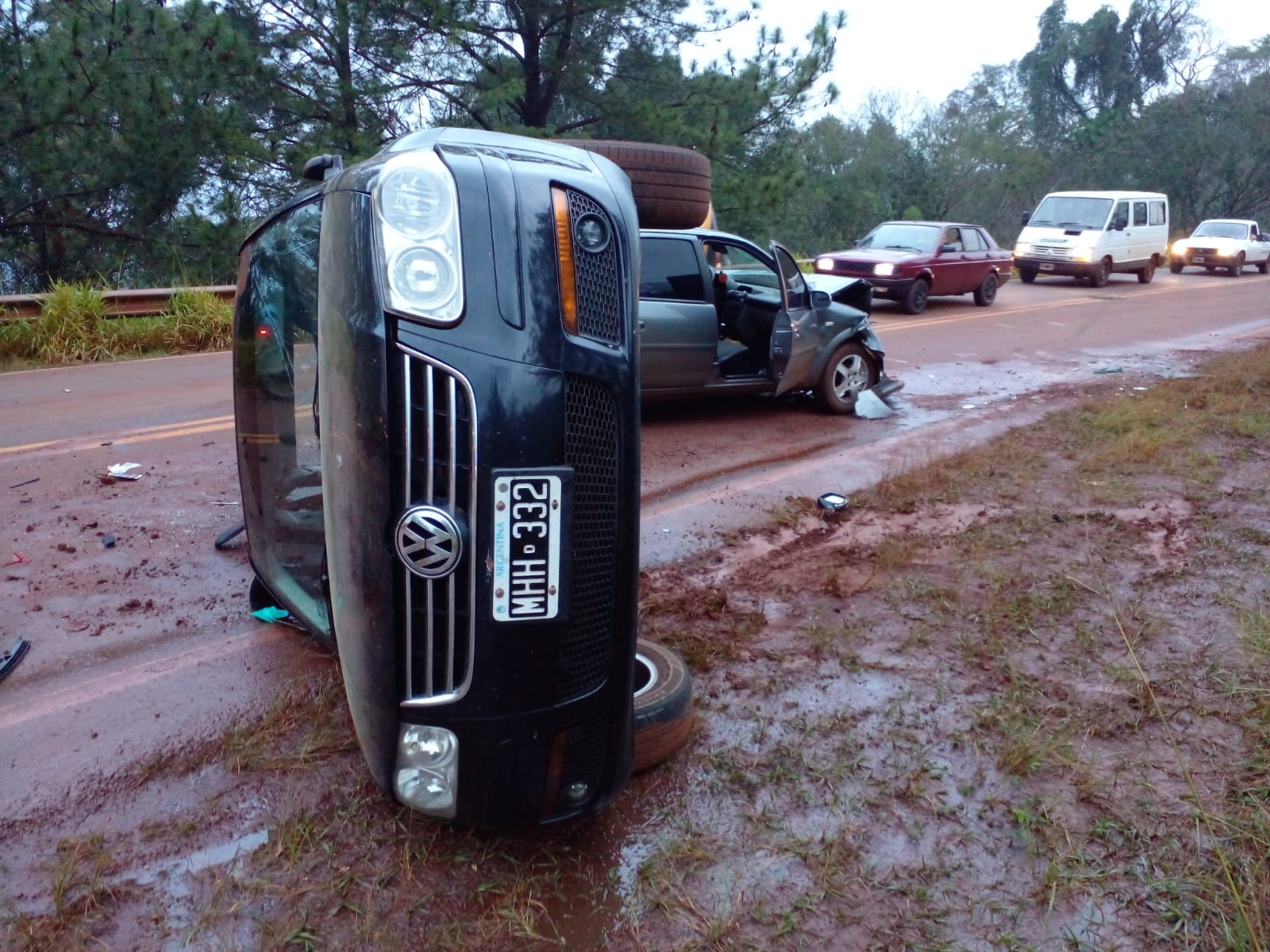 Chocó y volcó la jueza de Paz de Campo Ramón
