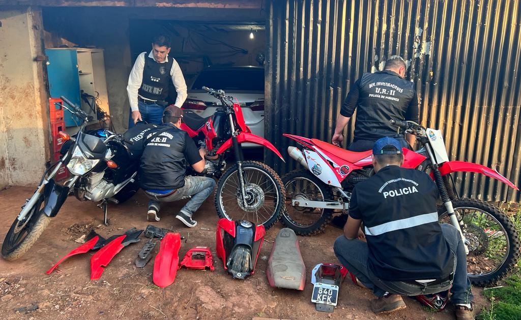 Policía recuperó en Oberá motos robadas en Buenos Aires y buscan a un sospechoso