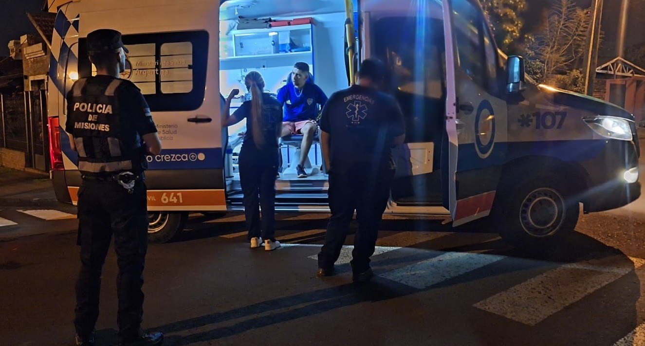 Empleado de comercio en gravísimo estado tras choque de motos en Oberá