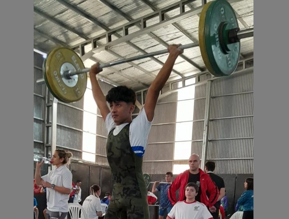 Juegos Evita: el obereño David Pereyra subió al podio en levantamiento olímpico