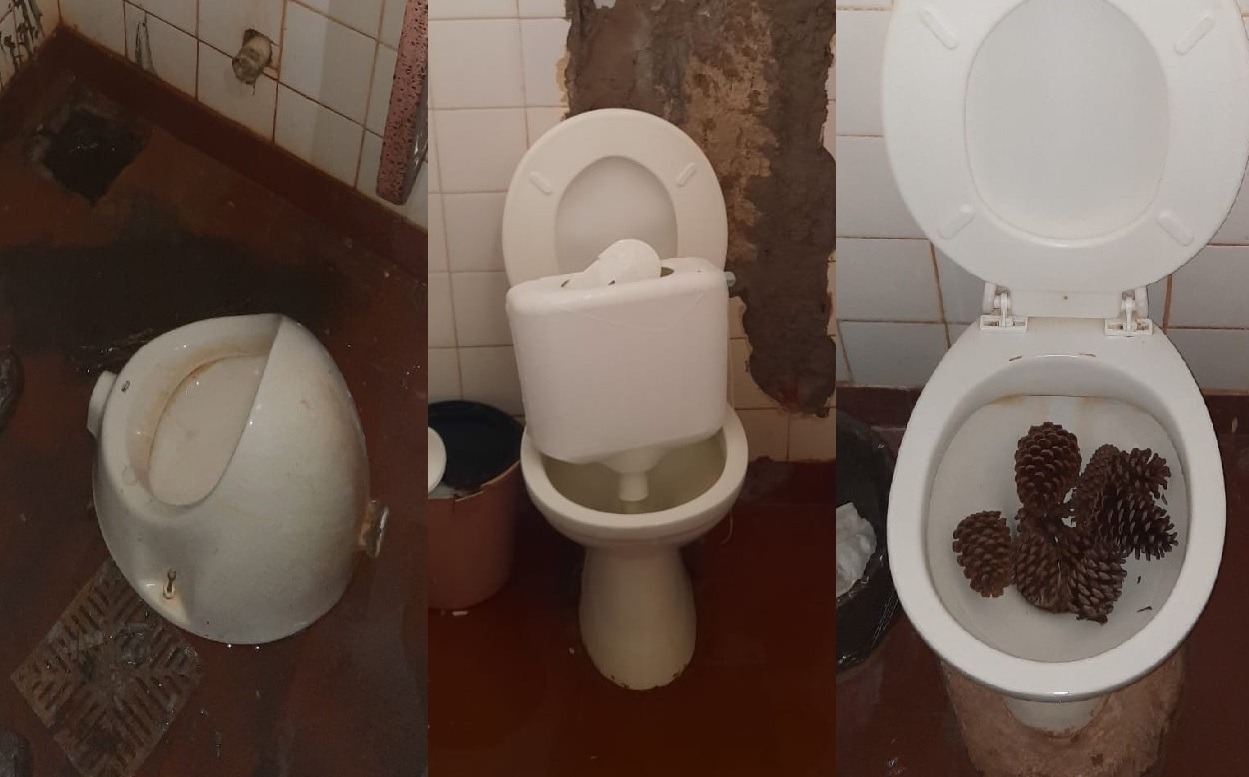 Alumnos del Instituto Linneo destrozaron sanitarios del Complejo Salto Berrondo