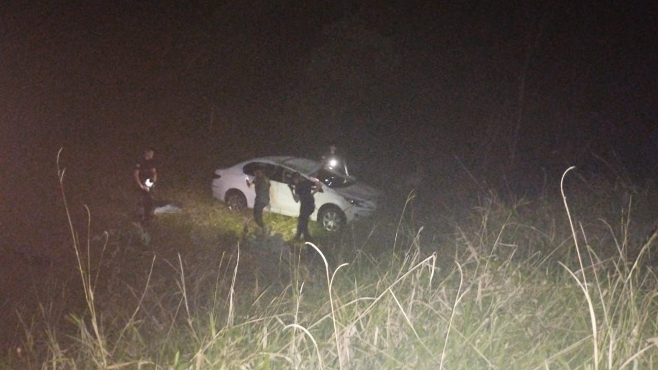 Campo Ramón: despiste y vuelco con lesionado leve sobre ruta 103