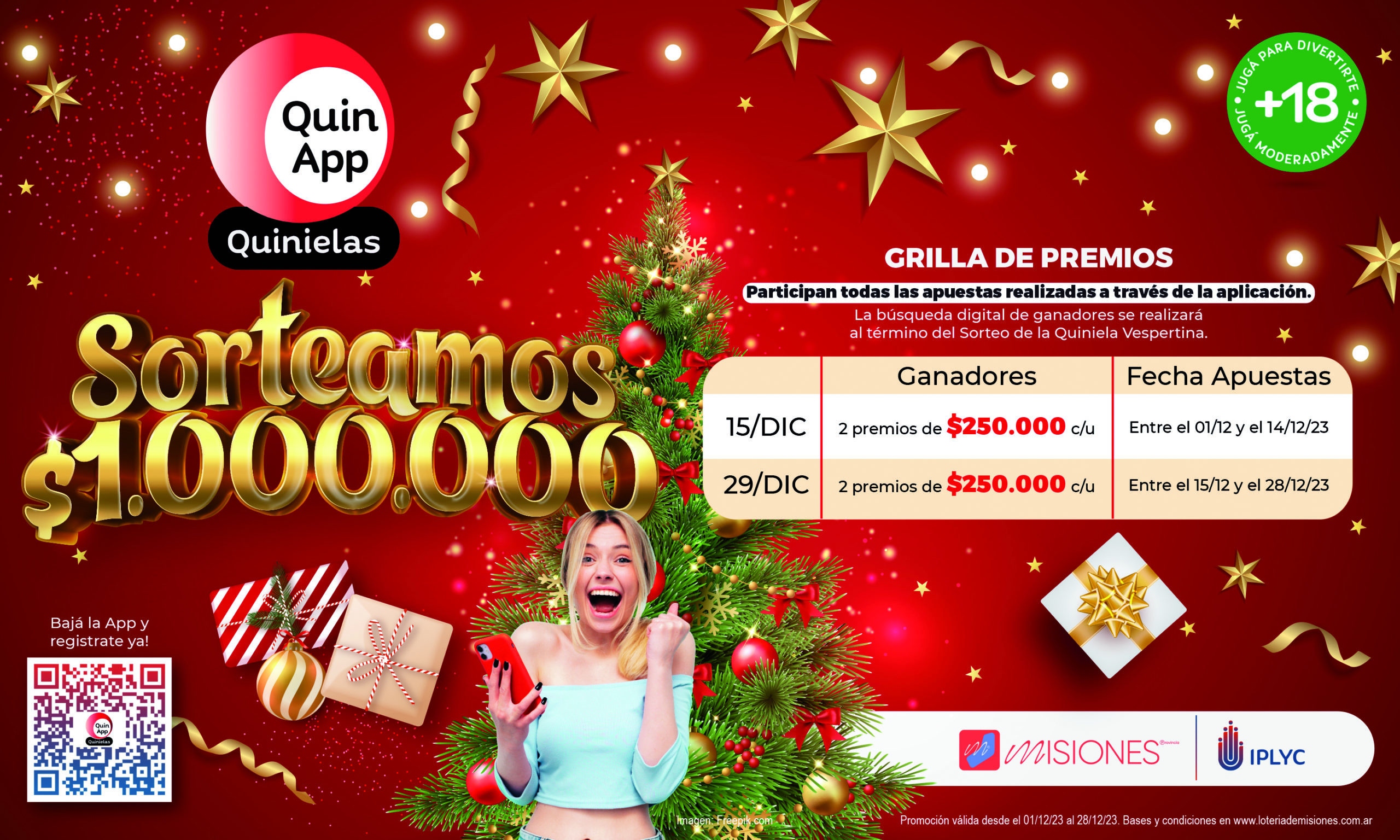 QuinApp premiará con su promoción cierre de año