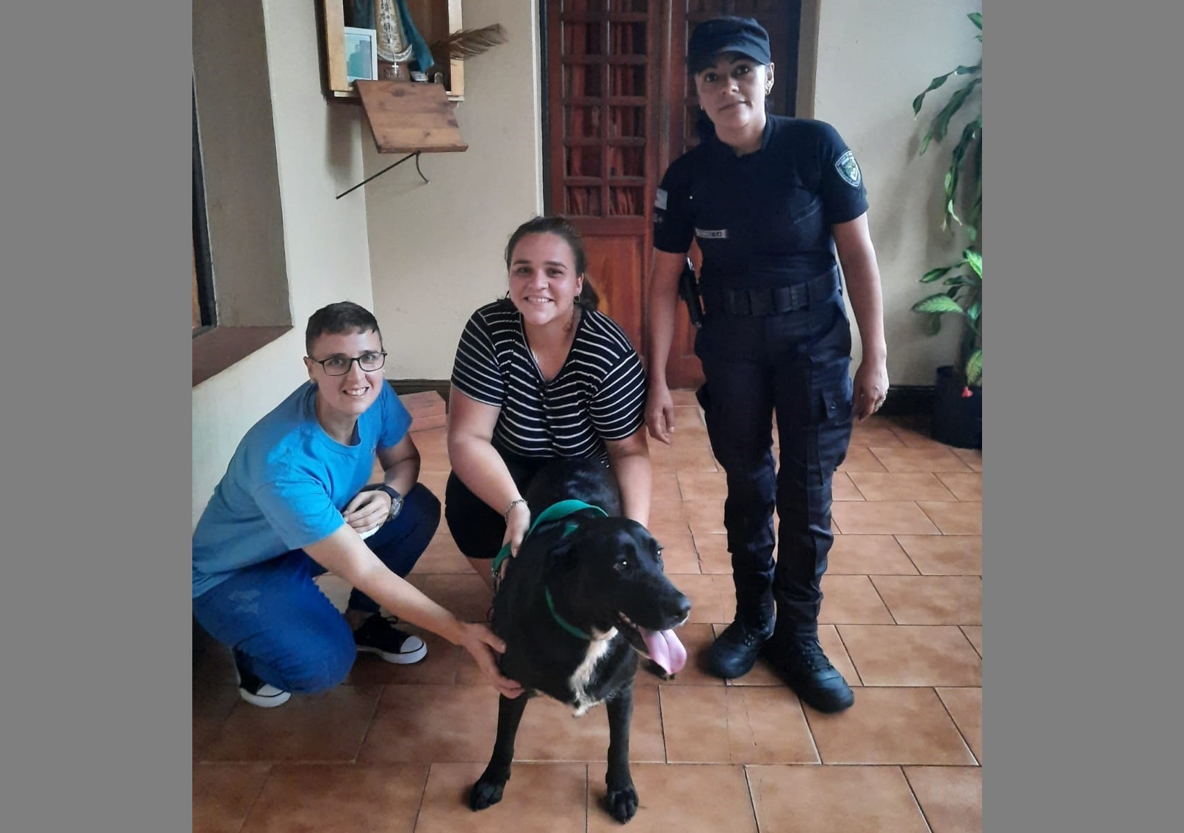 Personal policial logró ubicar a Negrita, una perra que estuvo perdida