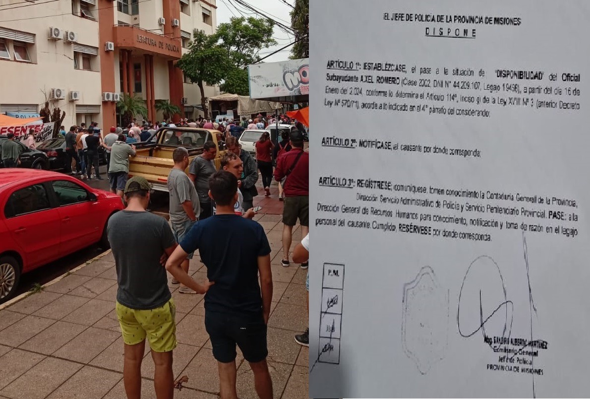 El gobierno pasó a disponibilidad a policías en actividad por reclamo de aumento salarial
