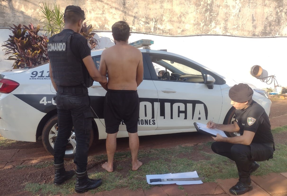 “Machito” golpeó a su concubina y después se atrincheró en la casa con un machete: terminó preso