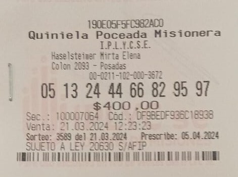 Ayudar a la familia, principal objetivo del ganador de la Poceada