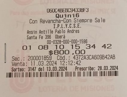 Obereño ganador del Quini 6 invertirá en un departamento para los hijos y en disfrutar
