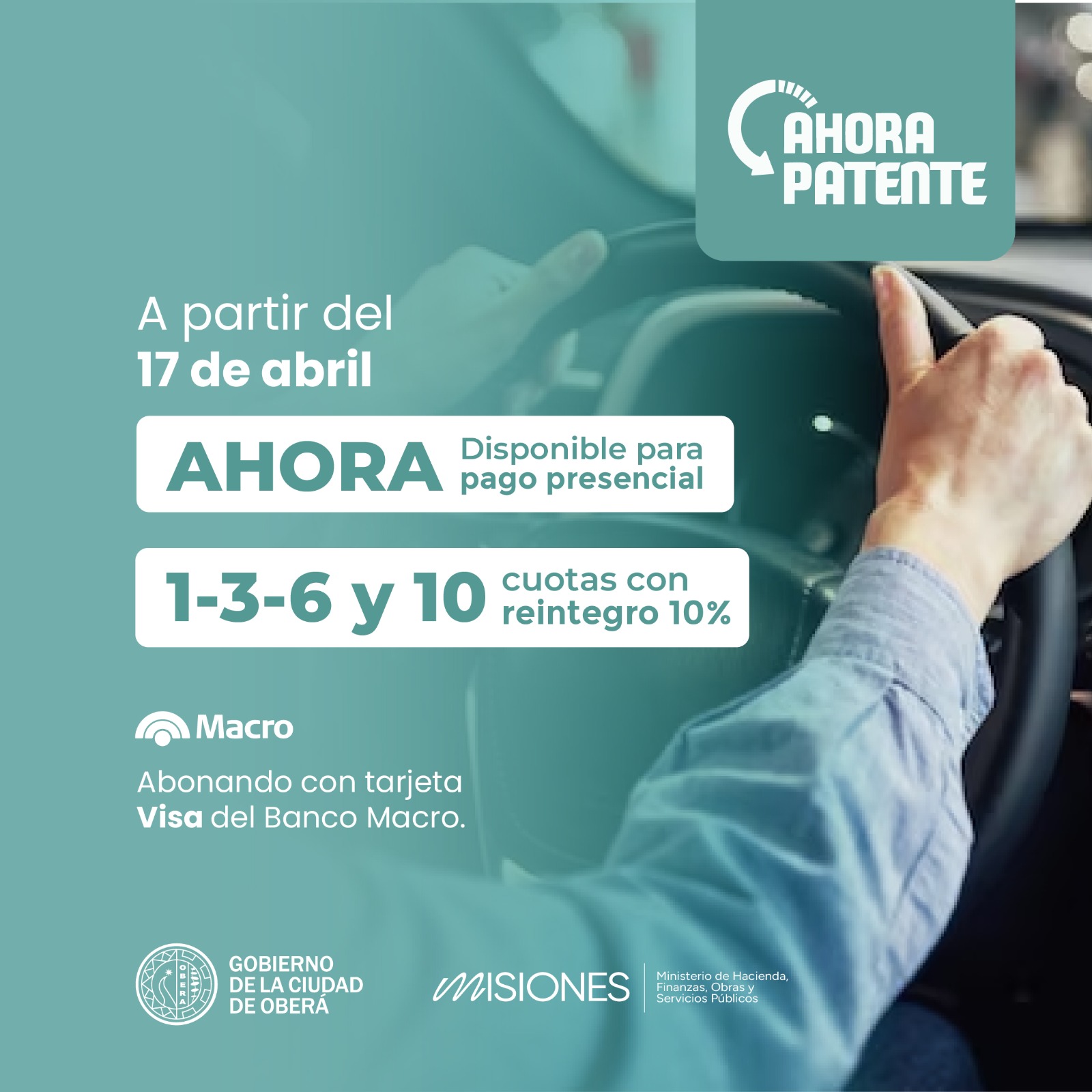 Oberá se suma al programa Ahora Patente 2024