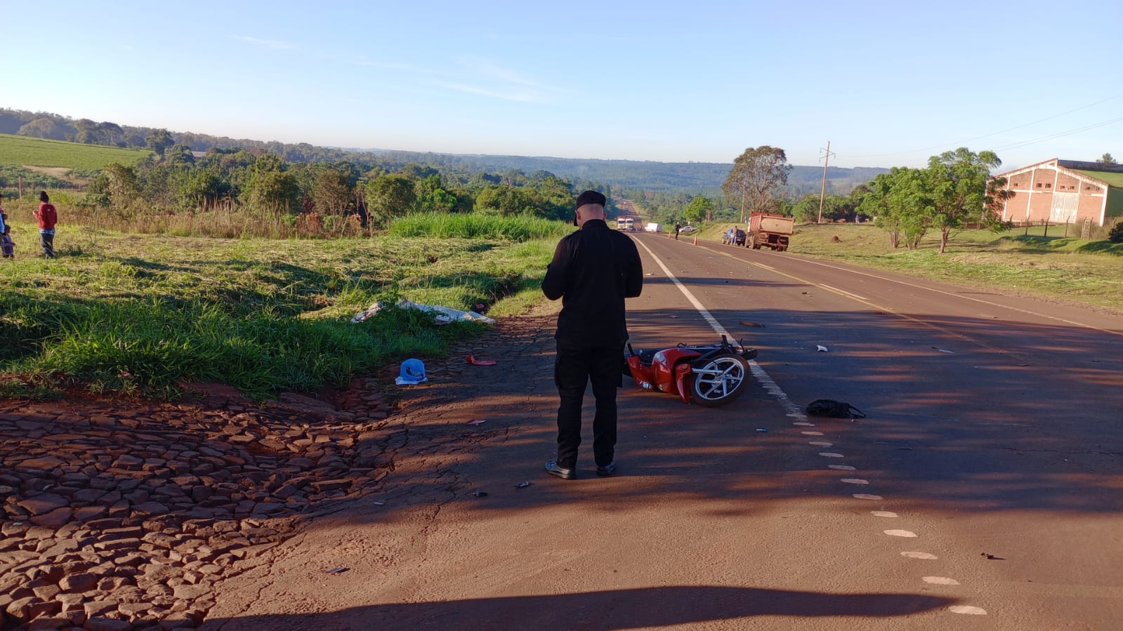 Falleció motociclista tras choque contra un camión en Campo Viera