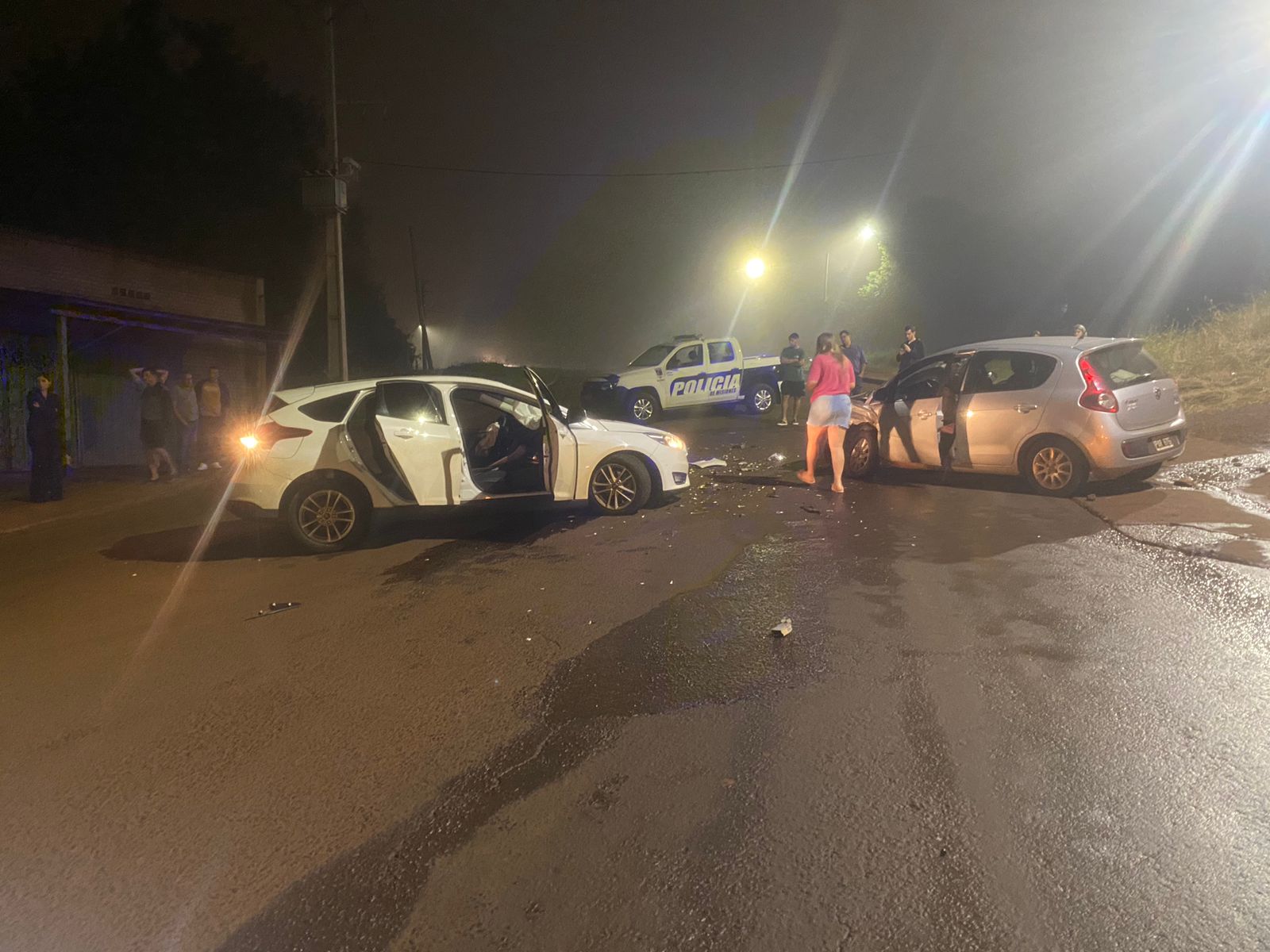 Colisión en Cien Hectáreas implicó a un empleado de la Celo y un gendarme retirado