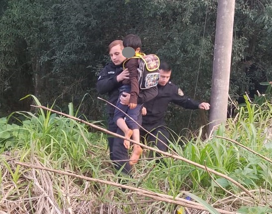 Nene de 9 años se escapó de la Escuela 288 y lo encontraron a varias cuadras sobre un árbol