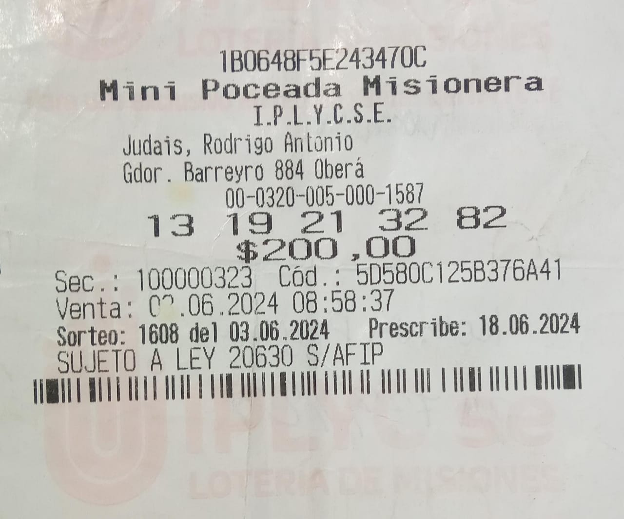 Obereño pagará cuentas con el premio de la Mini Poceada