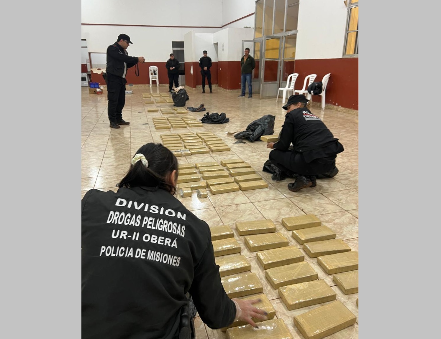Más de 160 kilos de marihuana fueron secuestrados en Guaraní