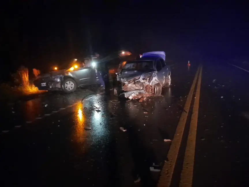 Guaraní: tres heridos por una triple colisión sobre ruta 14