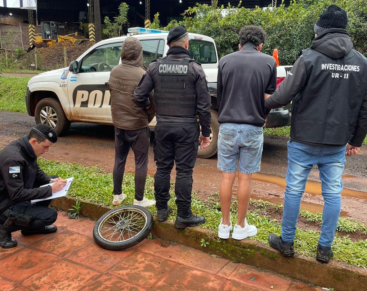 Detuvieron a sospechosos del robo a Marcos Paré y recuperaron la rueda de su moto