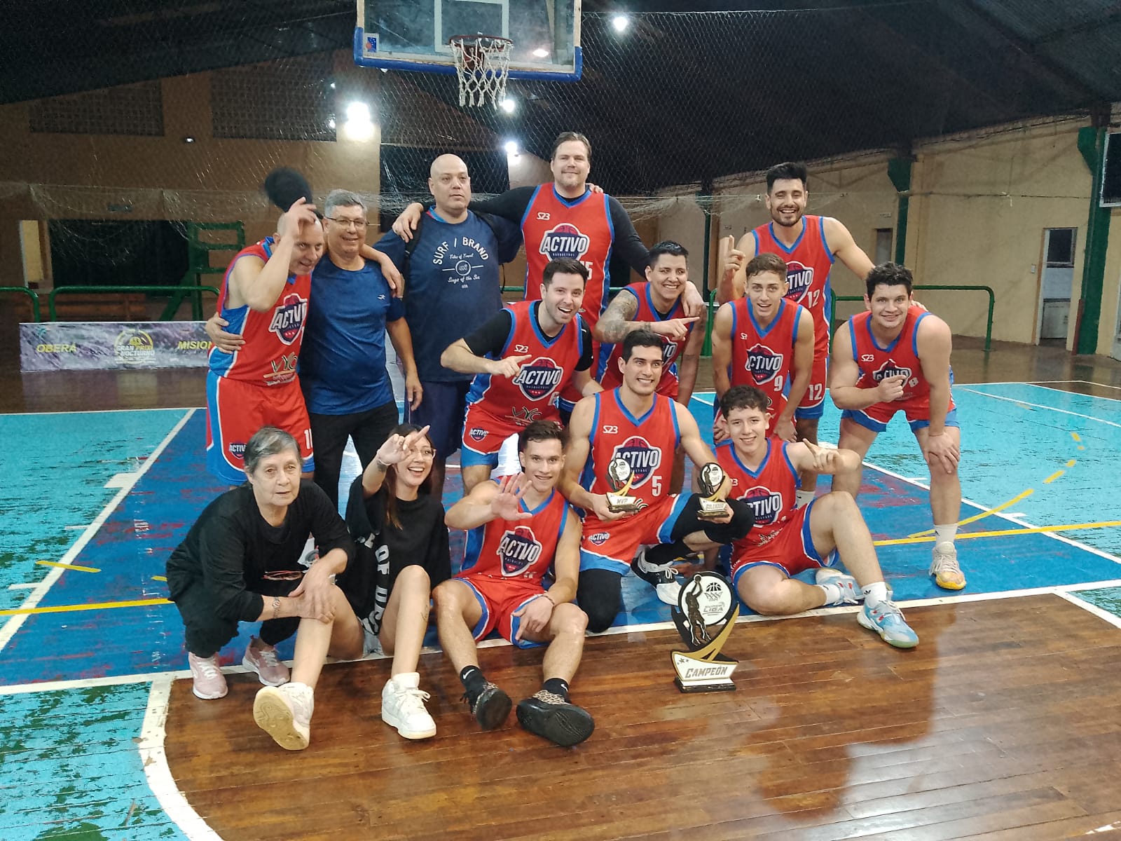 Activo se consagró campeón de la Súper Liga de básquet en categoría libres