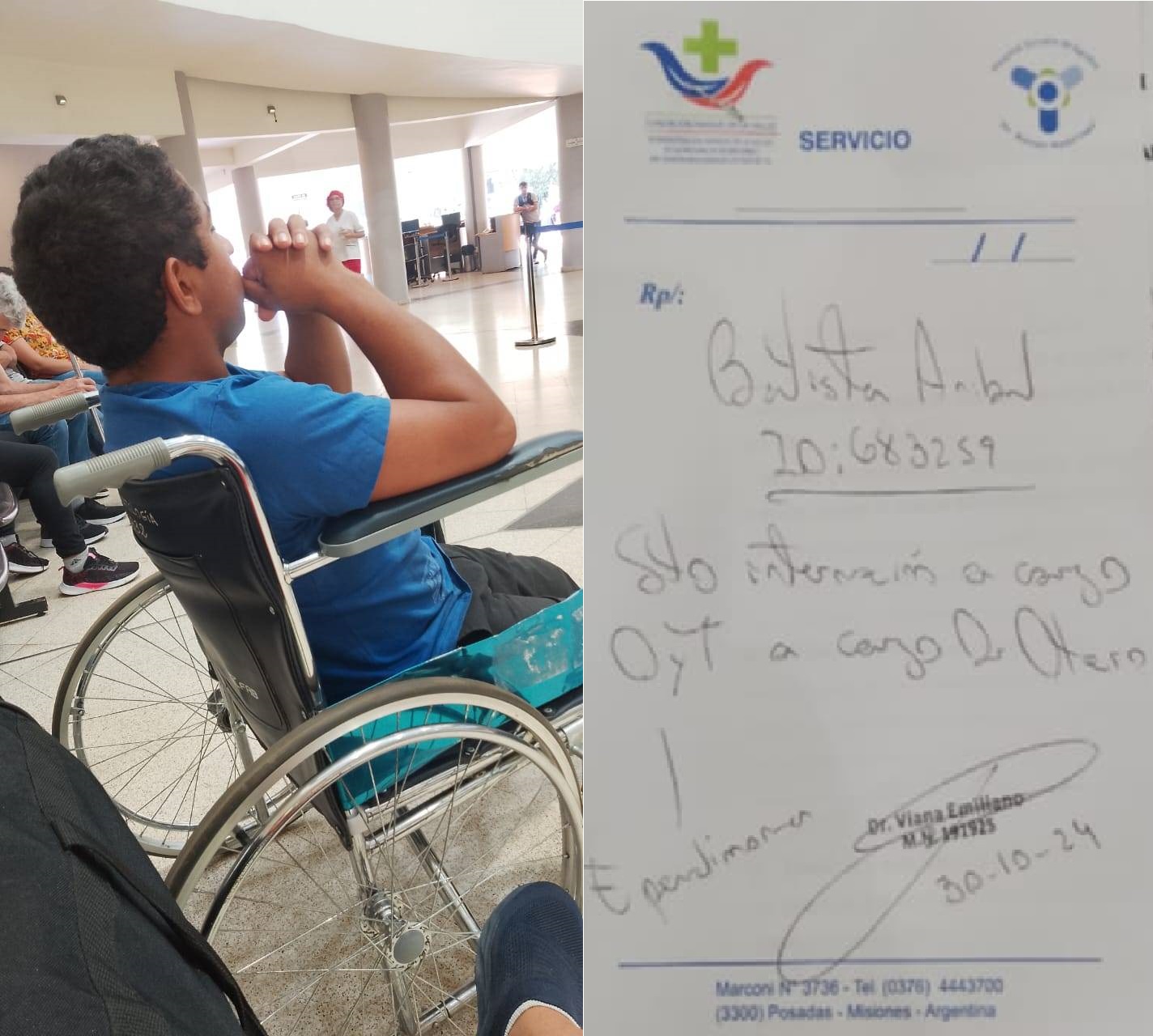 Pedido solidario para un paciente oncológico y su familia