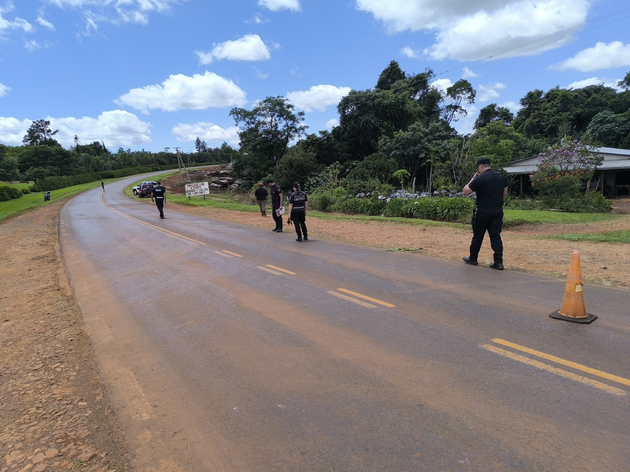 Falleció un peatón tras ser atropellado frente al aserradero Juritsch de Villa Bonita