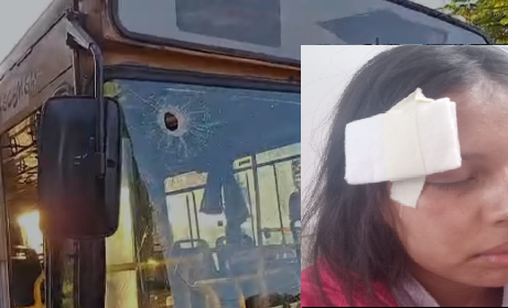 Apedrearon un colectivo con hinchas de Ex Alumnos 185 en Campo Viera: hay varios heridos