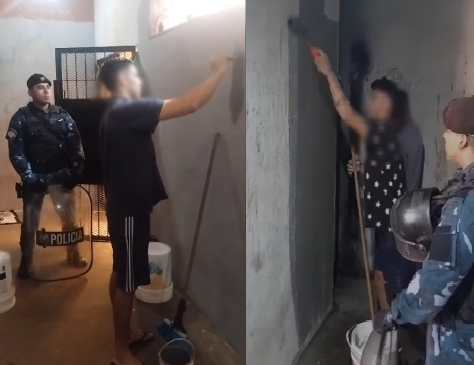 Detenidos en comisarías de Oberá limpian y pintan sus celdas