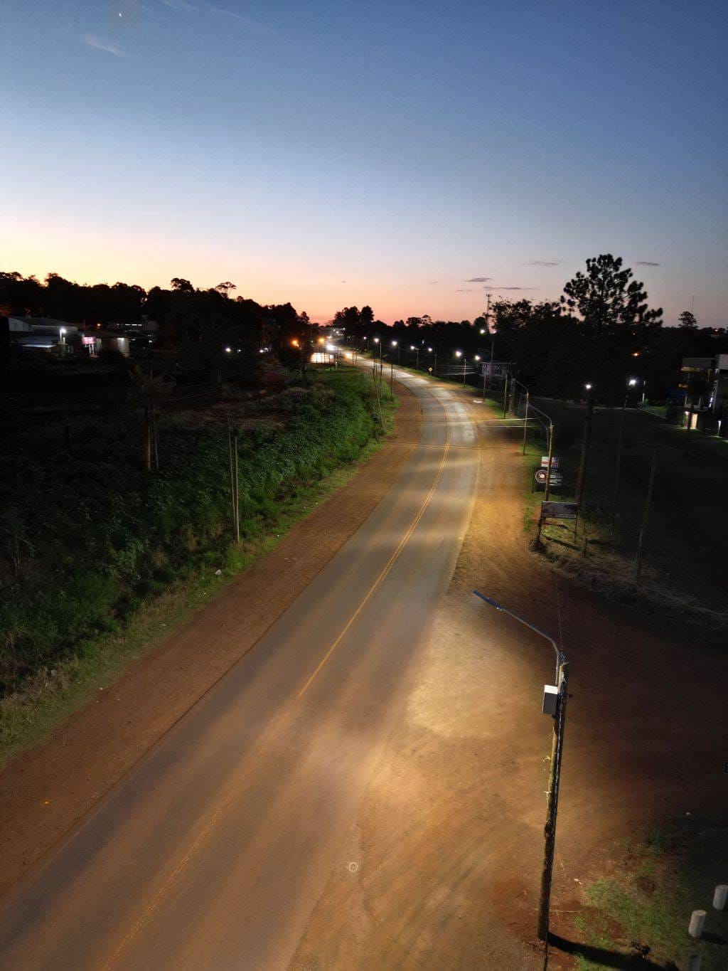 Mejoraron la iluminación de la ruta 5, un antiguo reclamo de los vecinos de la zona