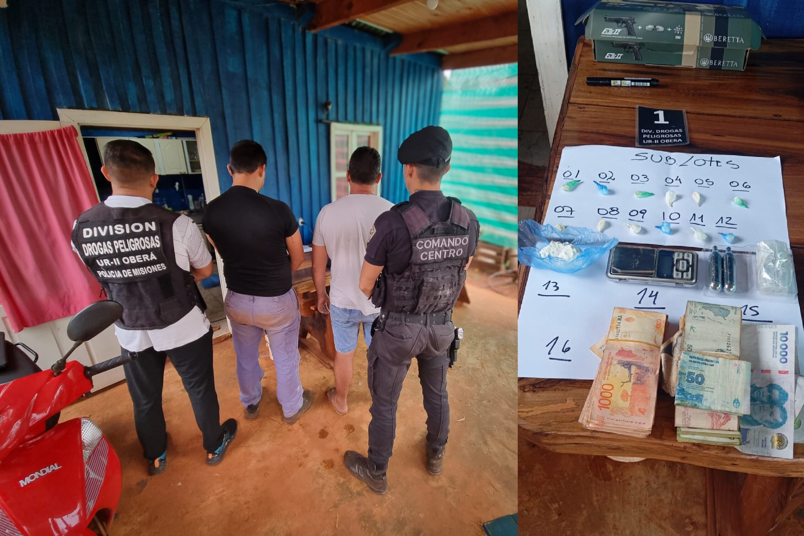 La Policía desbarató un kiosco y delivery de cocaína en Guaraní y el Juzgado Federal dispuso que los implicados continúen libres