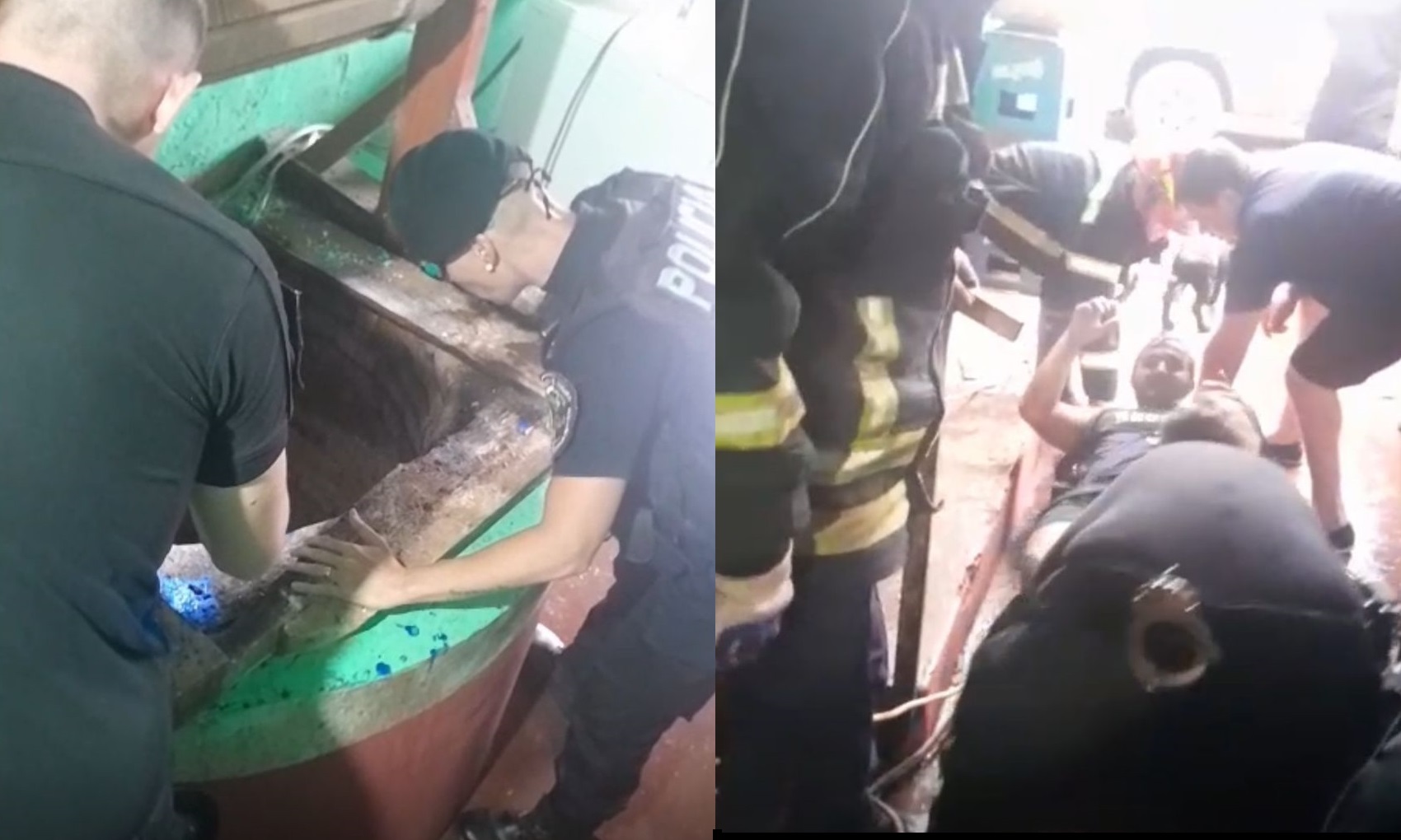 Un hombre cayó a un pozo de 20 metros y se salvó de milagro: fue rescatado por los bomberos