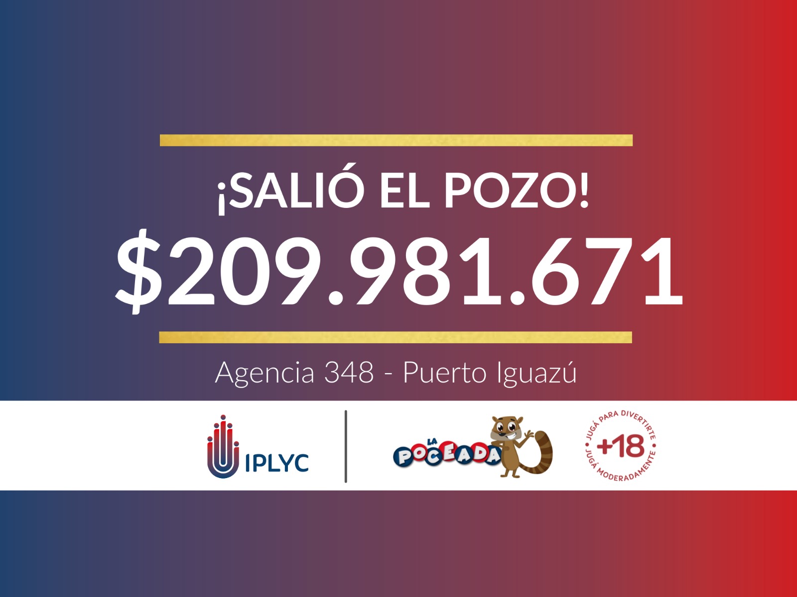 Poceada Misionera: más de 200 millones para un iguazuence