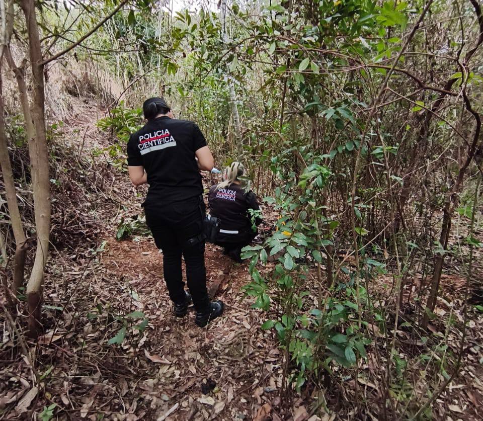 Encontraron restos de un cadáver quemado en una fogata en el monte