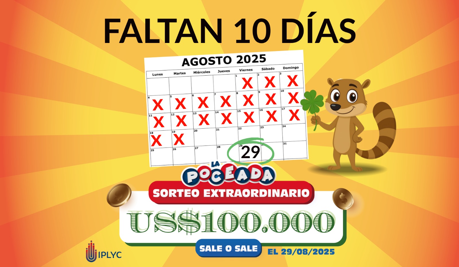 Faltan pocos días para el sorteo de los 100 mil dólares