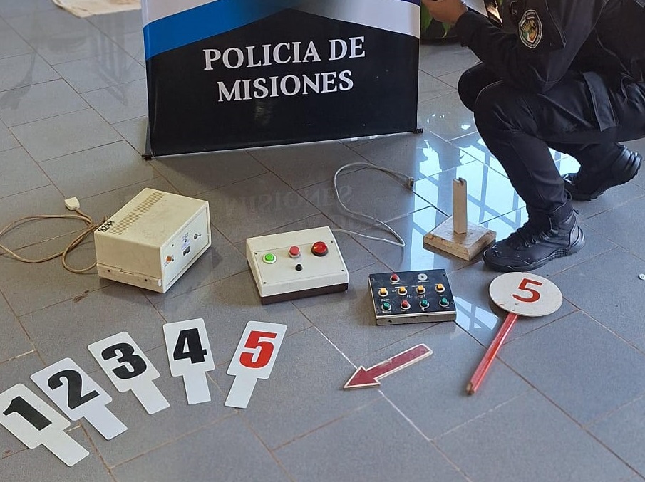 La policía recuperó elementos robados en el Polideportivo: estaban en la casa de Yeison