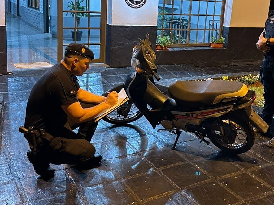 La policía recuperó una moto robaba: sospechan de conocido delincuente que estuvo preso por el homicidio de Gladis Gómez