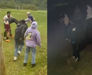 A los galletazos en el fútbol libre del kilómetro 10 de Campo Ramón