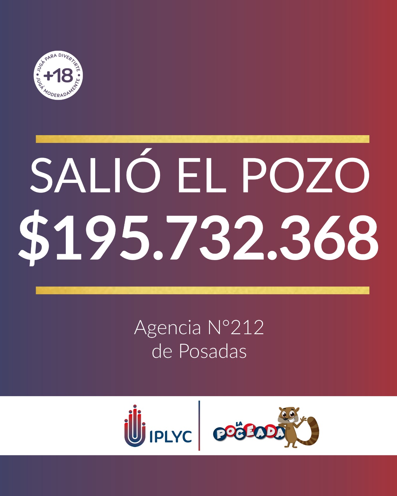 Poceada Misionera: casi 200 millones para un posadeño