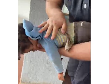 Policías asistieron y trasladaron a un bebé que no respiraba: se recupera en el Hospital