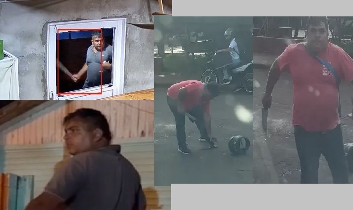 Peligrosos antecedentes del “cuchillero” de barrio Gunther: daños con arma blanca, agresiones y amenazas  