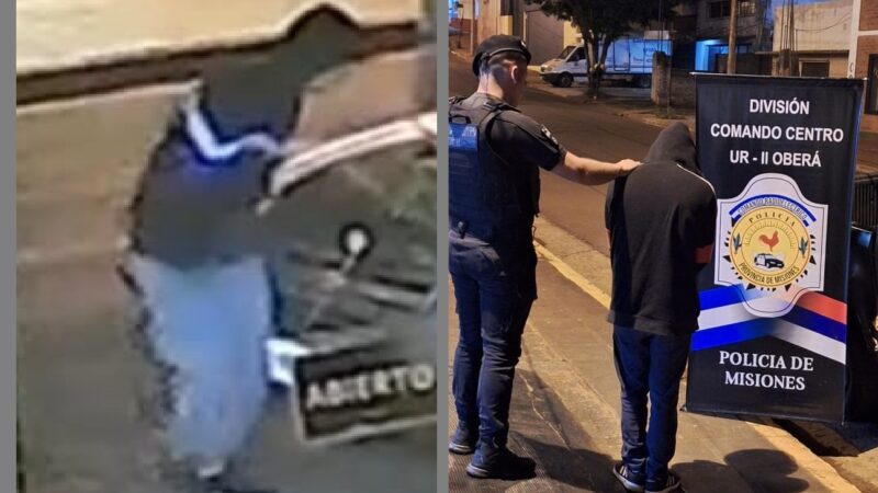 Detuvieron a uno de los implicados en el robo de una camioneta, choques y destrozos en Plaza Malvinas