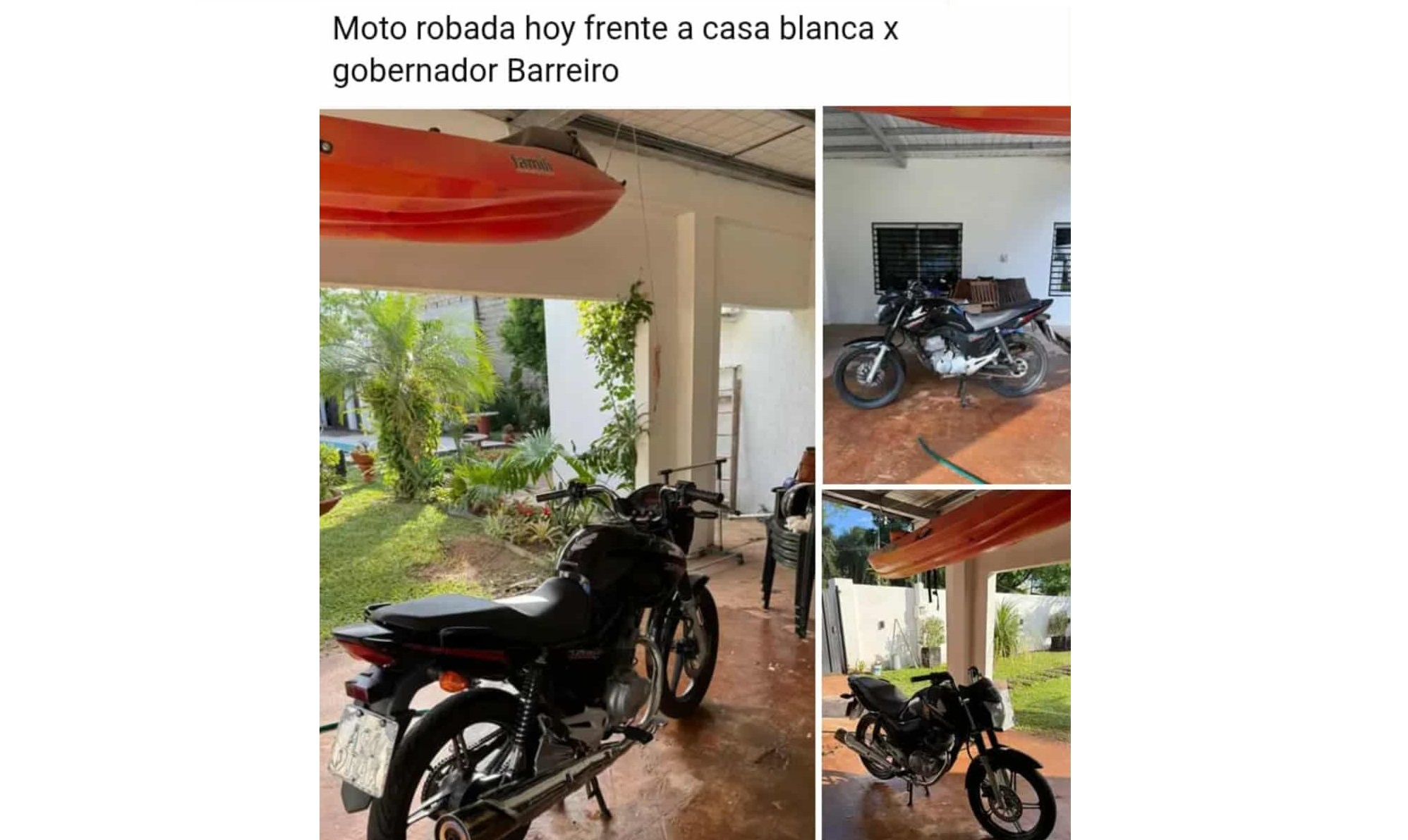 Denunció que le robaron la moto, pero la habían llevado al corralón por falta de patente y espejos