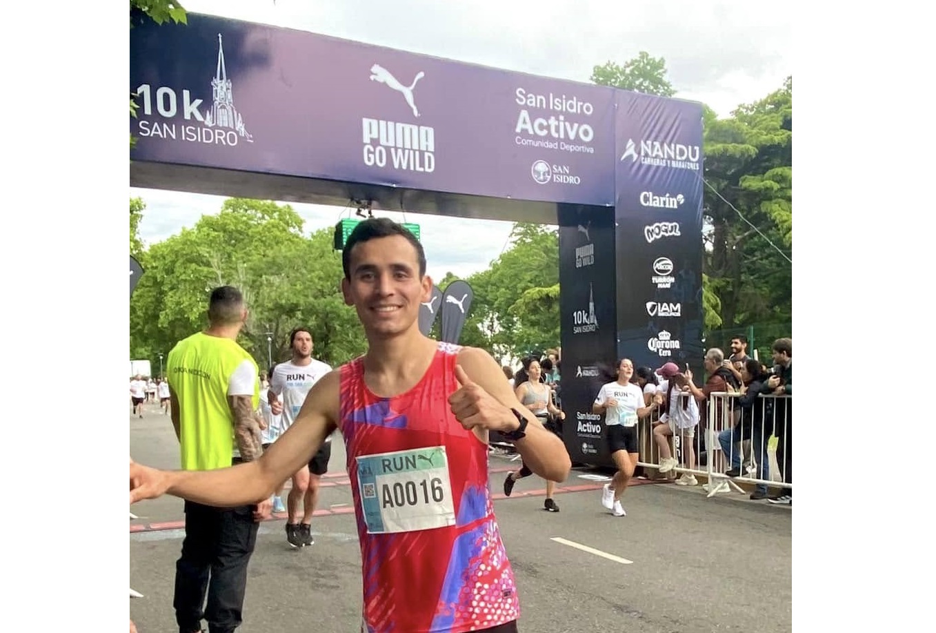 Agustín Da Silva fue protagonista de los 10K de San Isidro
